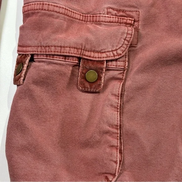 Anthropologie utility jacket soft washed field style pockets S rose - Picture 4 of 15